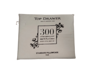 Standard Pillow Case Pair 300Tc Silver