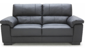 Syros 2 Seater In Black Split Leather 1750X970X920