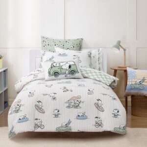 Kids Snoopy Beach Vibes Ksl/Dbl Quilt Cover Set