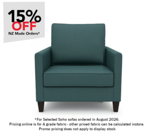 Soho 1 Seater In A Grade Fabric 770X850X920H