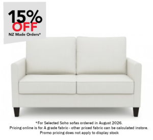 Soho 2 Seater In A Grade Fabric 1380X850X920H