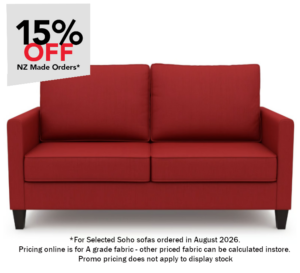 Soho 3 Seater In A Grade Fabric 1870X850X920H