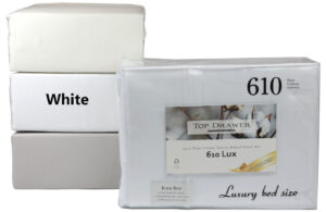 Top Drawer 610Tc King White Sheet Set