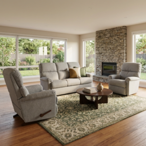 Fletcher 3 Seater +2 Recliner Iroxboro Pebble