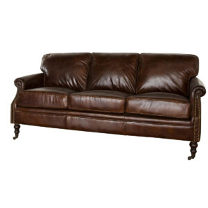 Winchester 3 Seater In Vintage Cigar Leather