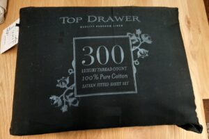Top Drawer 300Tc Super King Black Sheet Set