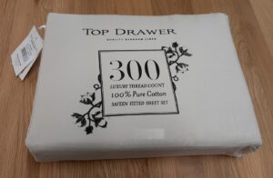 Top Drawer 300Tc Single Natural Sheet Set