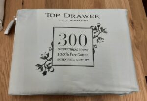 Top Drawer 300Tc Queen Silver Sheet Set