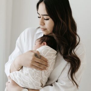 Bo & Ko Baby Te Patiki Pepi Wrap Mocha 120X120Cm