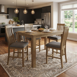 Texas 5Pc Bar Height Setting With 4 Bar Chairs
