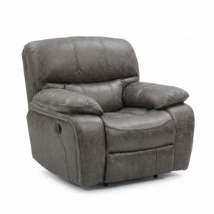 The Boss Electric Recliner Smoke Grey Aviator Fab