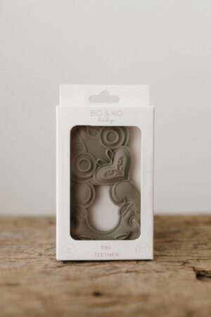 Bo & Ko Baby Tiki Teether Olive