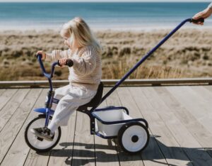Tri-Ang Tuff Trike Blue Age 3+ Years With Push Bar