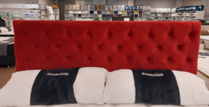 Tufted Headboard In Plush Scarlet Super King Size