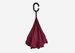 Ruby Red Inverted Umbrella