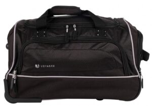 Voyager Traverse Black Wheeled Duffle 51X32X32Cm