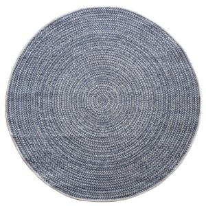 Villa Round Braided Ocean 1.2M Round Rug