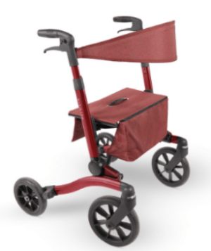 Vitility Rollator Walking Frame Sequoia Red