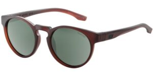 Dirty Dog Flash Satin Dark Brown Green Pol Sunglas