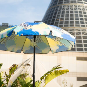 Vw 1.8M Sun Umbrella Tier Blue Green Yellow
