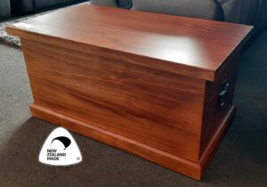 Wilfield Pine Blanket Box 900X500X500H Rimu Stain