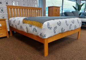 Wilfield Pine King Slat Frame Nz Made Honey Stain