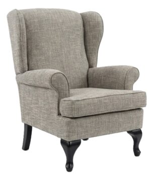 Wing Back Chair In Parisenne Teal Fabric