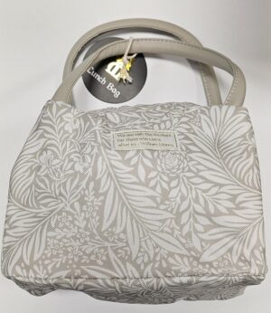 William Morris Grey Larkspur Lunch Bag