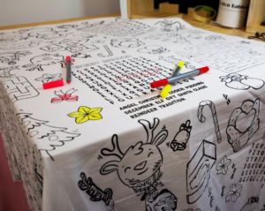 Moana Road Colour-In Tablecloth 130X180