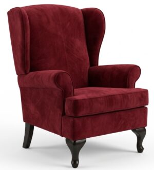 Wing Back Chair In A Grade Fabric No Pattern