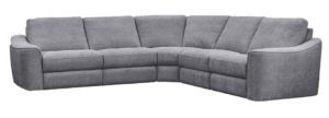 Zola Grey Fabric Corner Suite Inc 2 Electric Recl