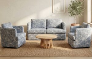 Adari 2.5 + Arm Chair + Swivel Chair Cabana Navy F