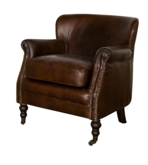 Mortimer Chair Vintage Cigar Leather 715X740X790