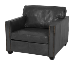 Maddison 1 Seater In Belon Black Leather