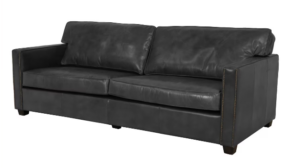 Maddison 3 Seater In Belon Black Leather