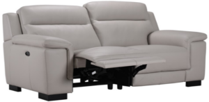 Amanda 3Erer Electric Recliner Light Grey Leather