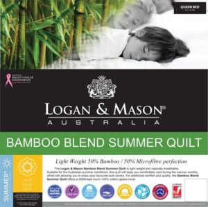 Logan & Mason Bamboo Blend Summer Quilt Single