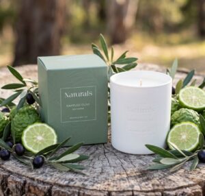 Bramble Bay Naturals Dappled Olive Candle 320G