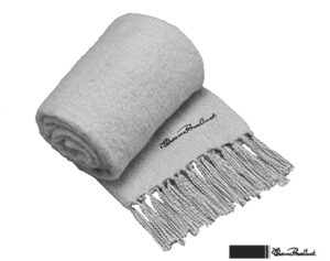 Florence Silver Faux Cashmere Throw 127X152Cm