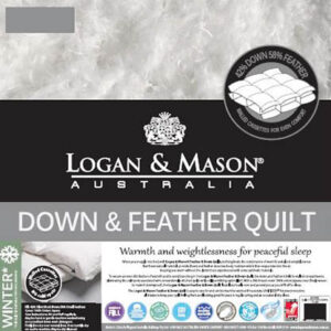 Logan & Mason Down & Feather Quilt 42/58 Single