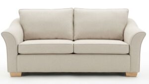 Gardenia 3 Seater In Brooklyn Stone Fabric