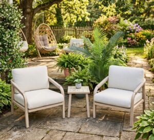 Issa 3Pc Chat Setting 2 Chairs + Side Table