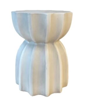 Fluted Accent Side Table Stone 36X48