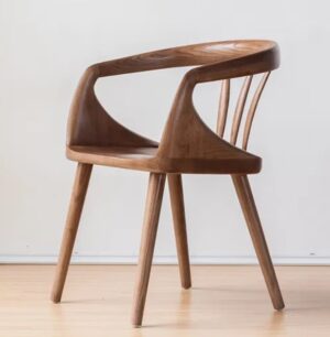 Plymouth Mid Century Inspired Accent Chair Walnut