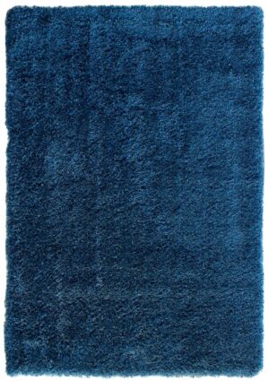 Lacarno Opale Blue Chunky Shaggy Rug 1.5x2.2M