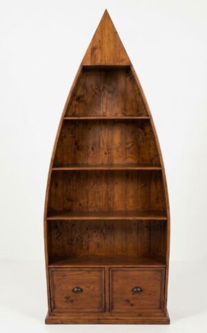Irish Coast Boat Shaped Bookcase 840x320x2050