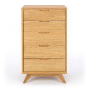 Norway 5 Dr Oak Tall Chest 650X422X1101H