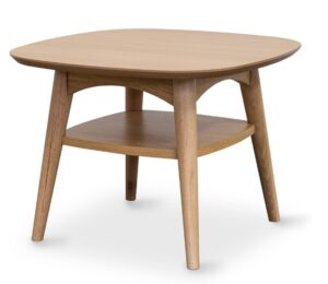Oslo Lamp Table With Shelf 550X550X400H