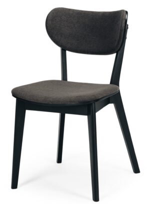 Zurich Black Oak Dining Chair Oak Leg Assembled