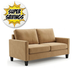 Soho 3 Seater In Poeme Camel Fabric